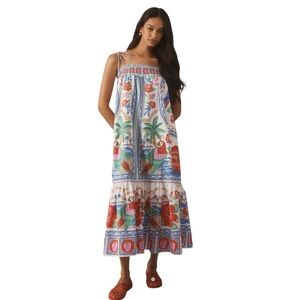 FARM RIO Beach Midi Dress - Women’s Size Medium - New With Tags
